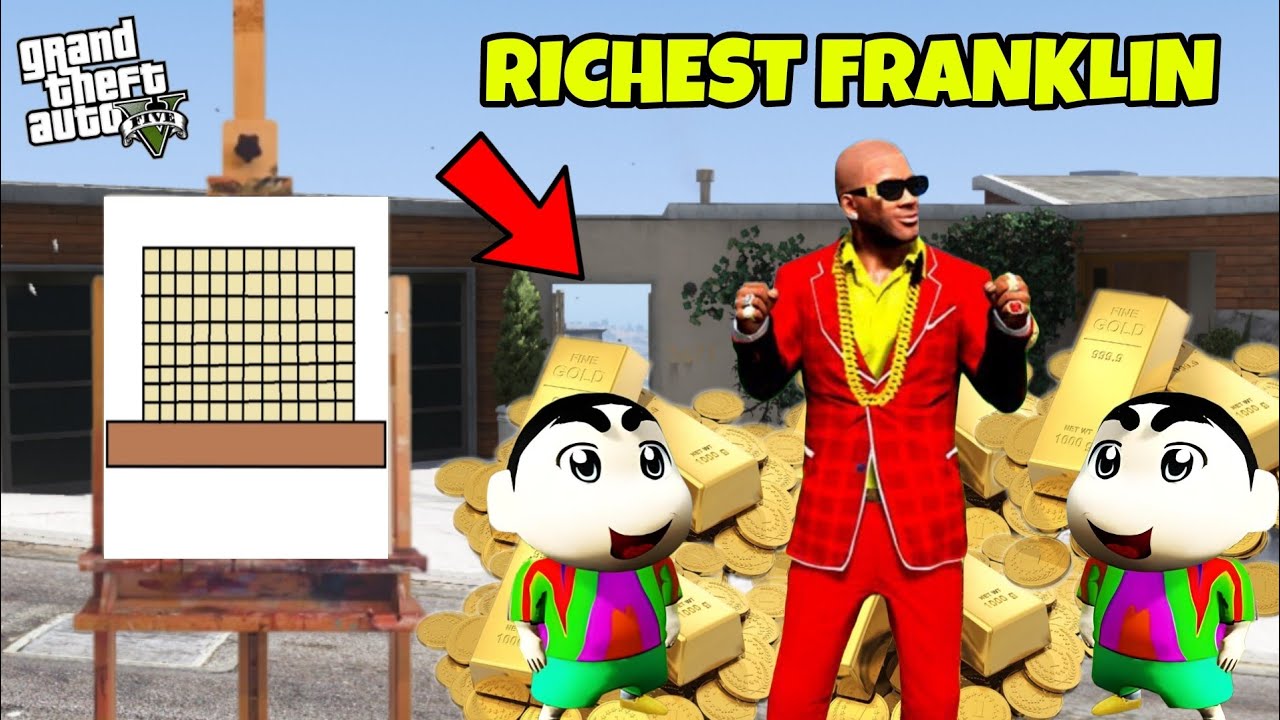 GTA 5 : FRANKLIN BECOME RICH 😯 WITH HELP OF MAGICAL PAINTING BOARD