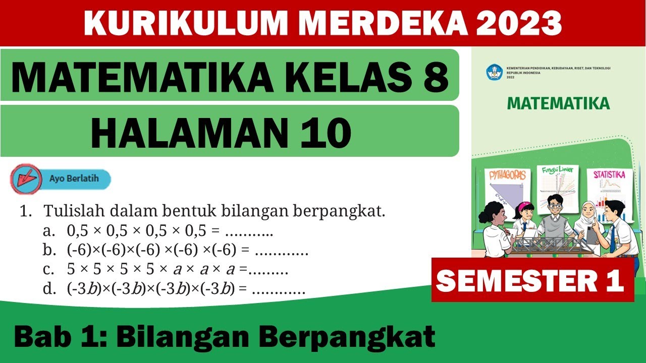 AYO BERLATIH MATEMATIKA KELAS 8 HALAMAN 10 SEMESTER 1 KURIKULUM MERDEKA 2022