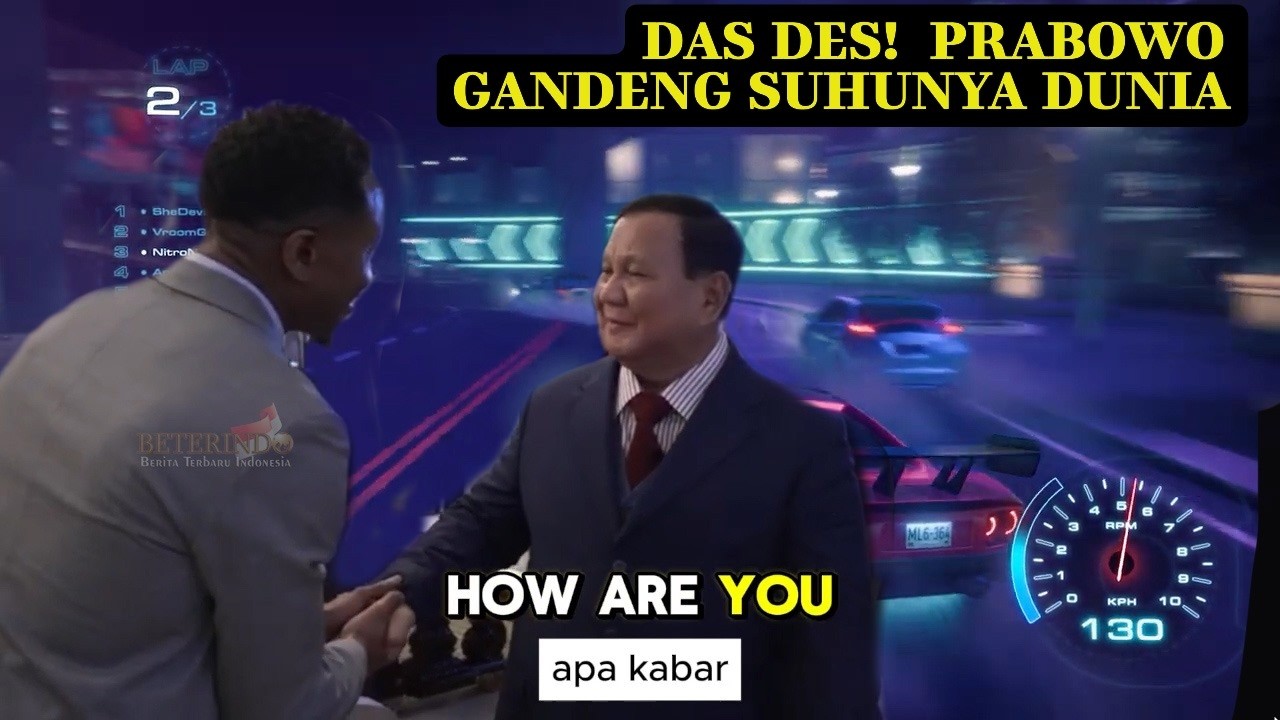 SAT SET DAS DES Tiba2 di London,  Prabowo Gandeng Suhunya Dunia