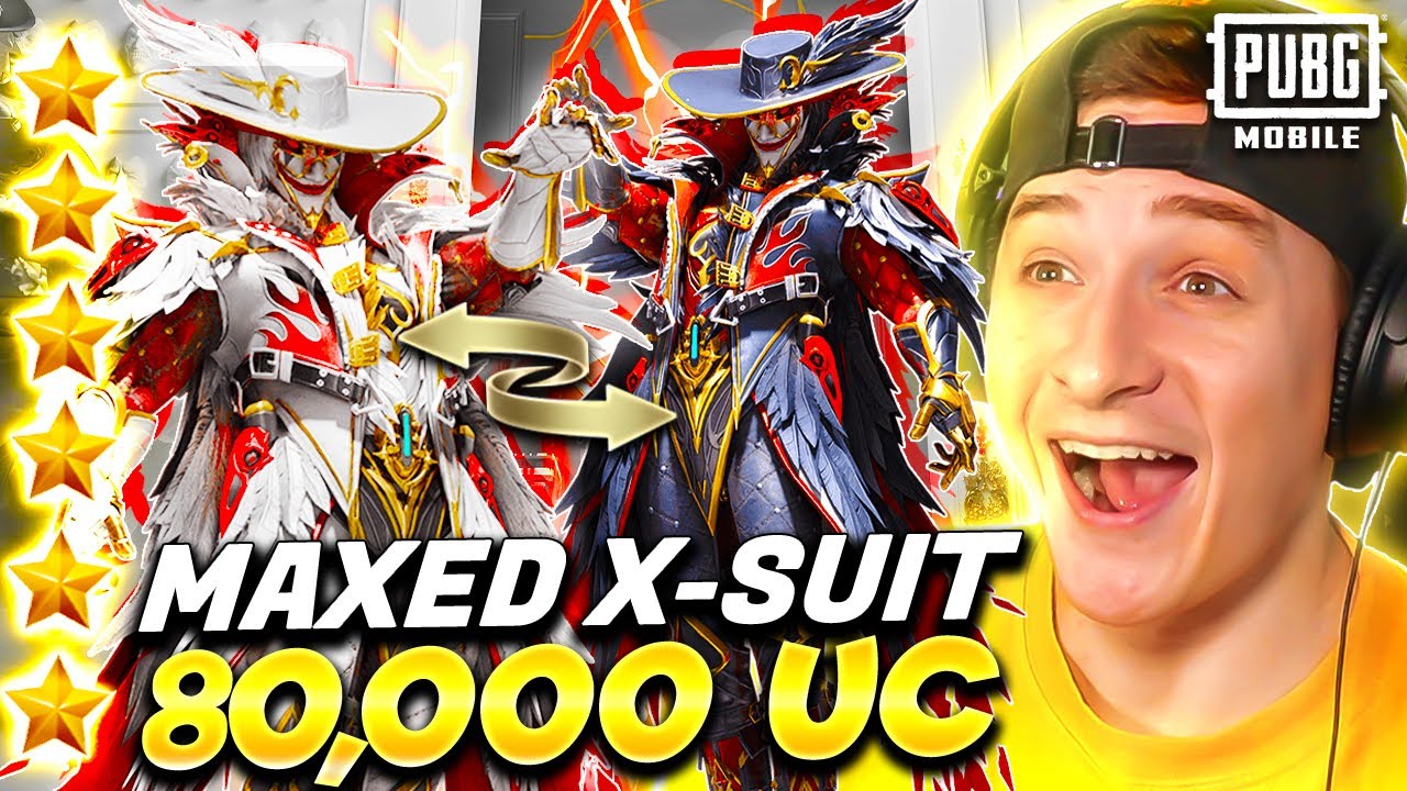 МАКСИМАЛЬНЫЙ КОСТЮМ ARCANE JESTER X-SUIT БЕЛЫЙ И ЧЁРНЫЙ (80 000 $ UC) PUBG MOBILE