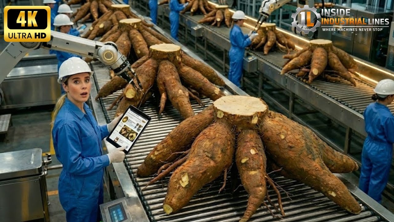 Modern Tapioca Starch Production: 1,000,000 Cassava Per Day