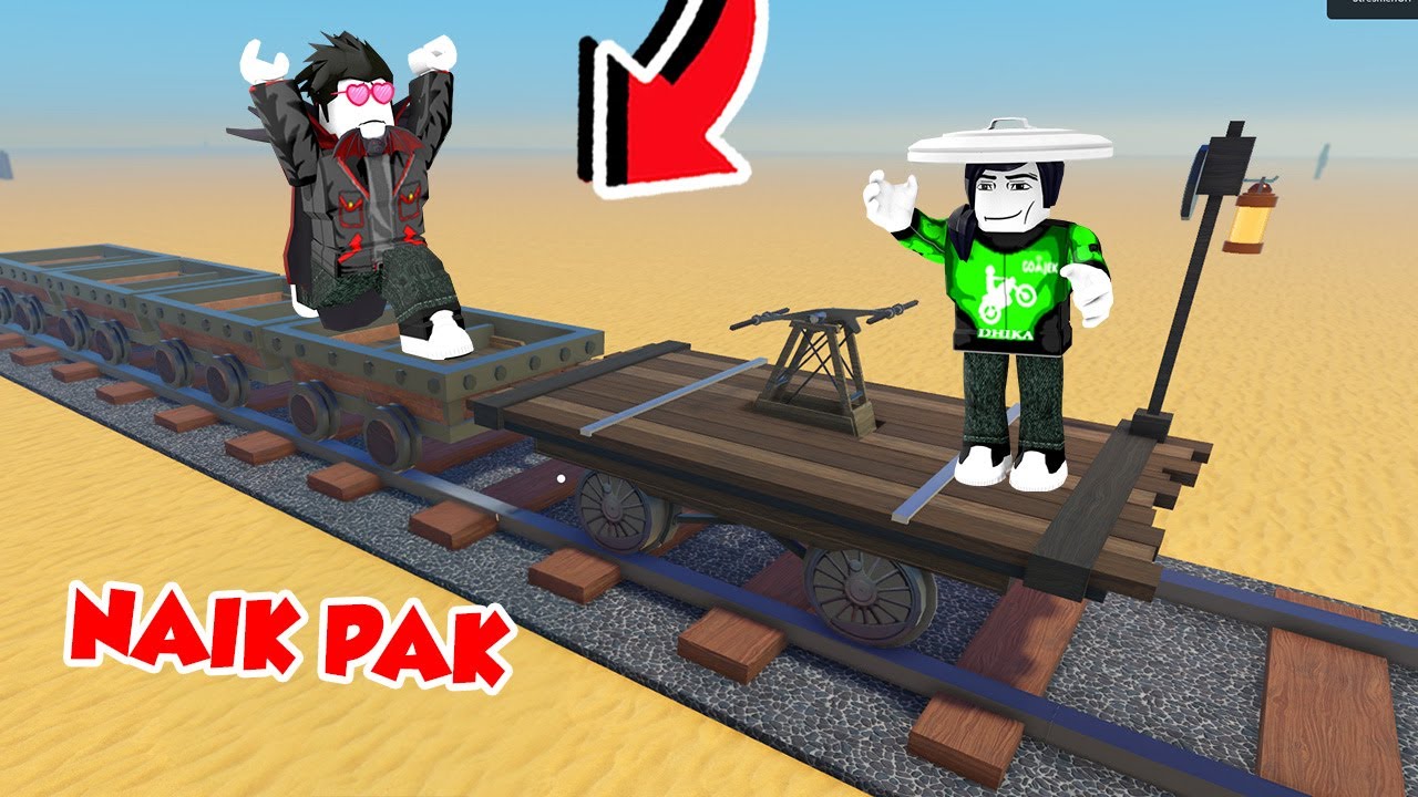 KITA NAIK KERETA MANUAL DI DEAD RAILS VERSI KOCAK DI ROBLOX!!!