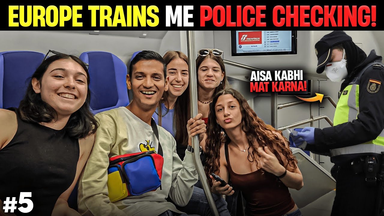 Italy to France by Europe Railways | Police Nabbing illegal travelers in Euro Trains 😳