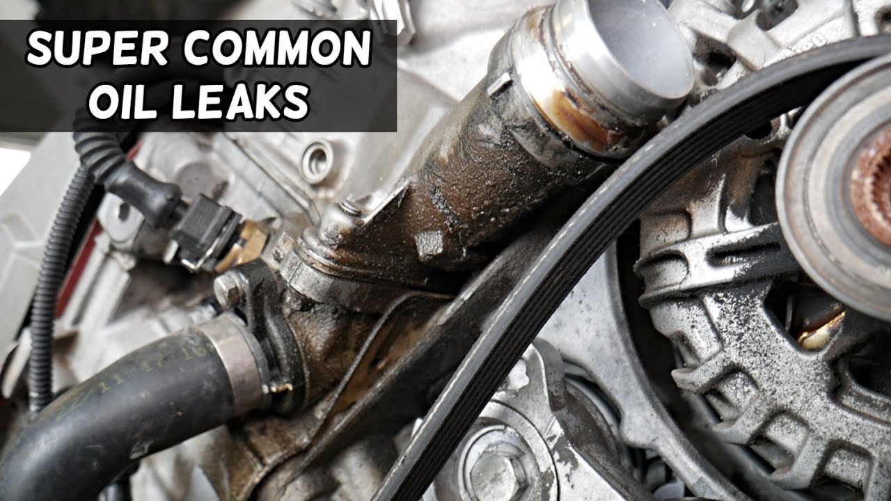 BMW MOST COMMON OIL LEAK ON BMW N51 N52 N53 N54 N55 ENGINE