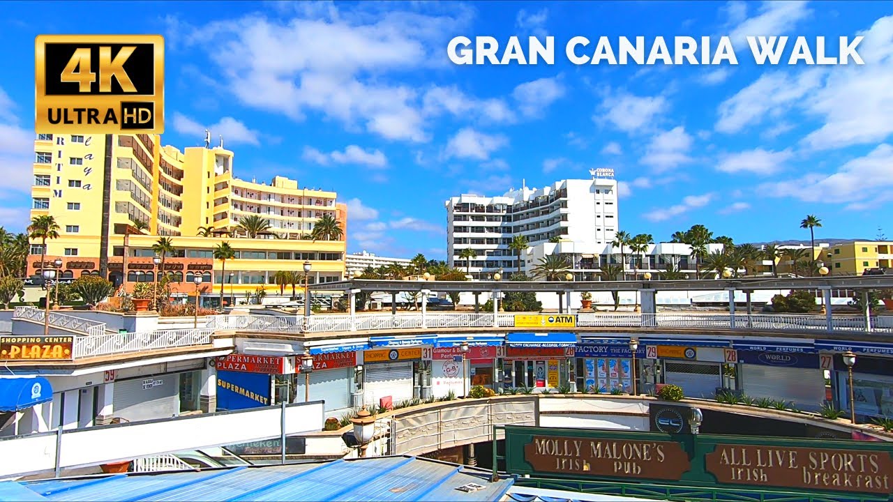 Gran Canaria Playa del Ingles Kasbah & Plaza Shopping Center Area 😭 April 22, 2021