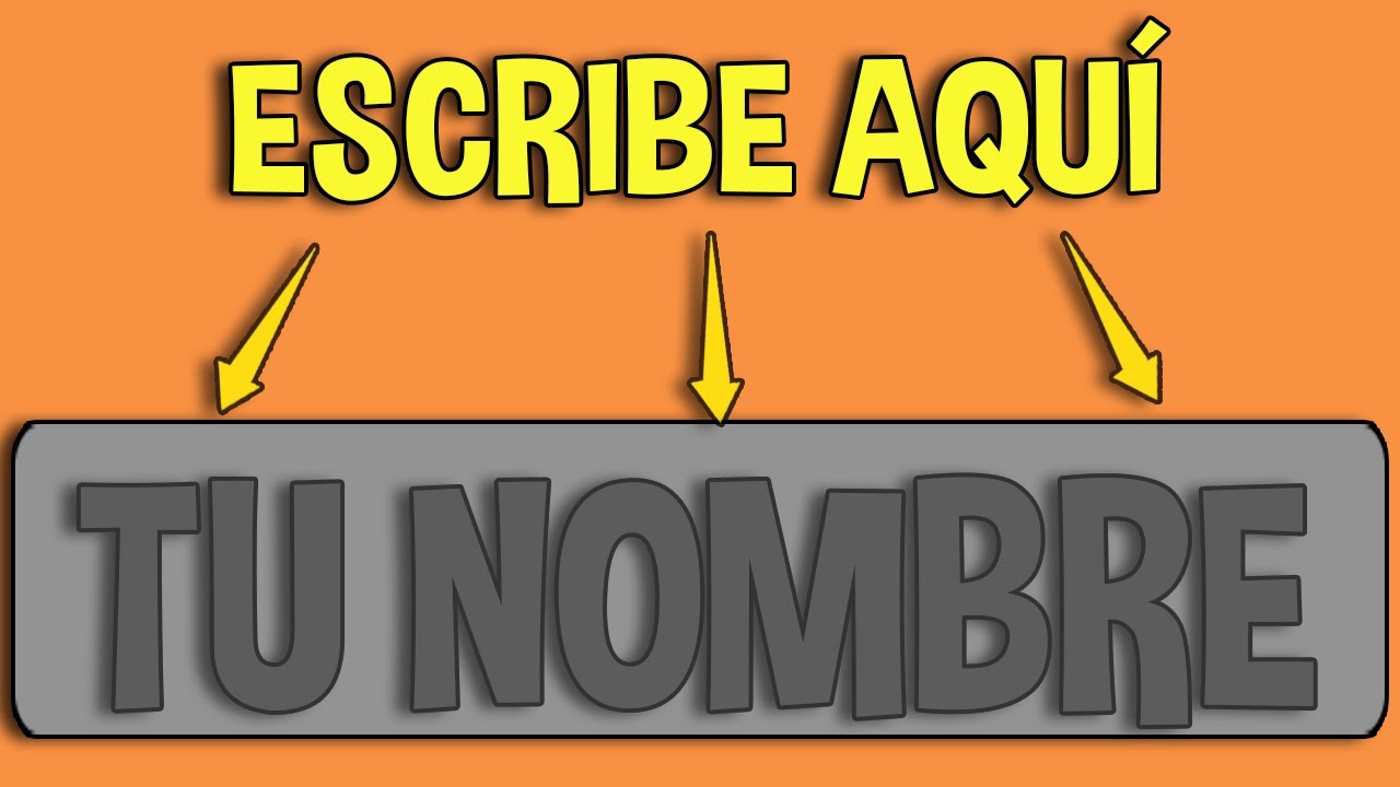 Escribe tu propio nombre para el player / Tutorial en unity