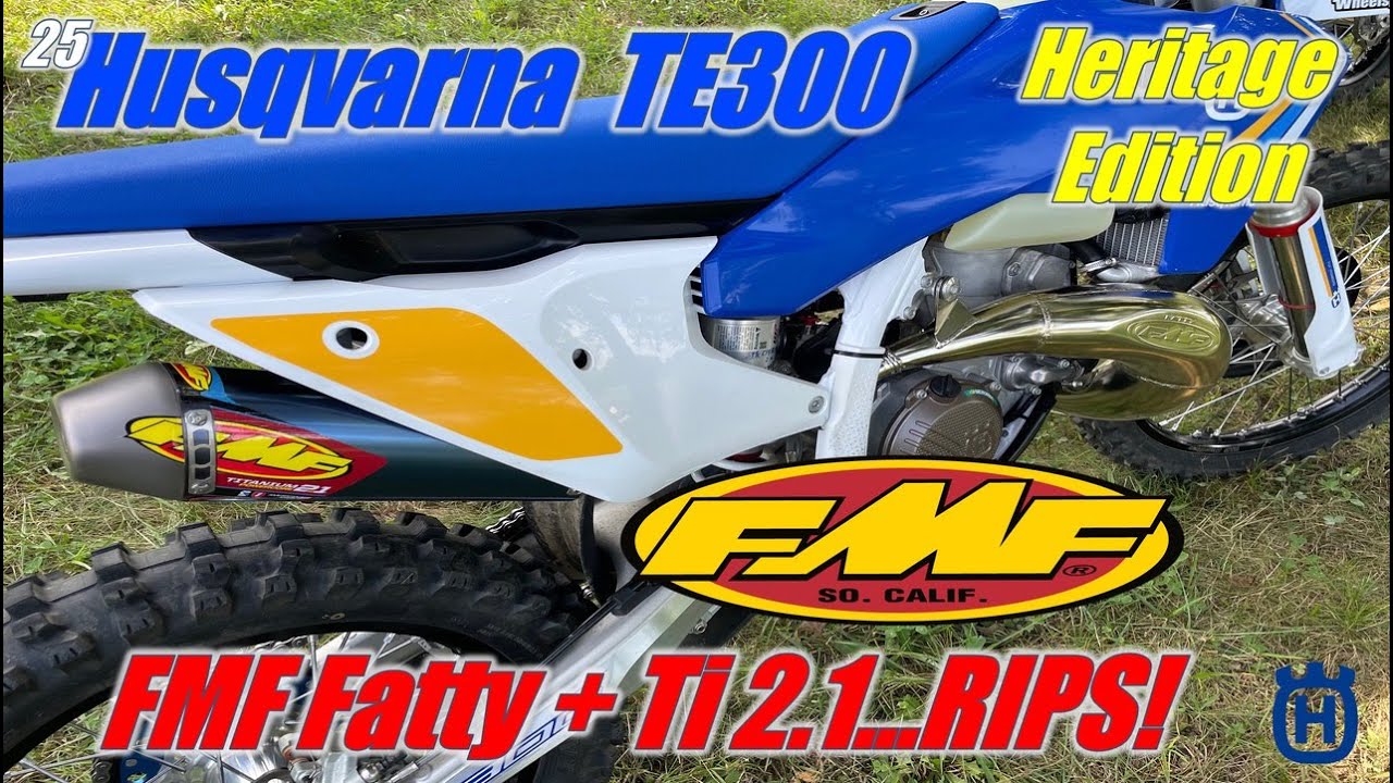 2025 Husqvarna TE300 Heritage Edition with FMF Fatty + Ti Powercore 2...Fast!!!