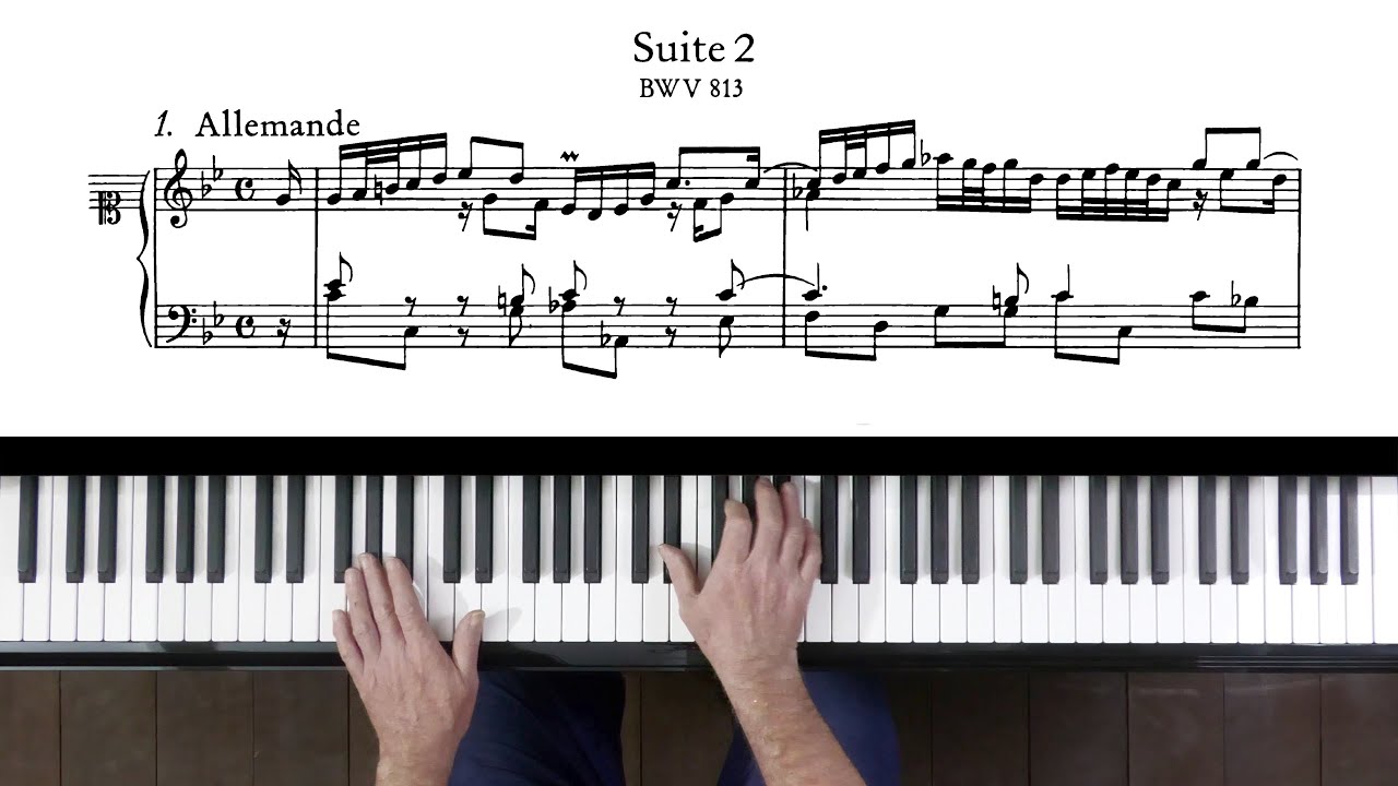Bach French Suite No.2 (complete) P. Barton, FEURICH 133 piano