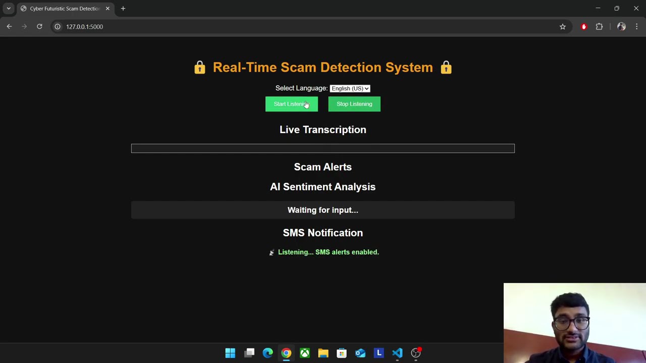Real Time Multilingual Scam Call Detection Using NLP | Live Demo & Alert System