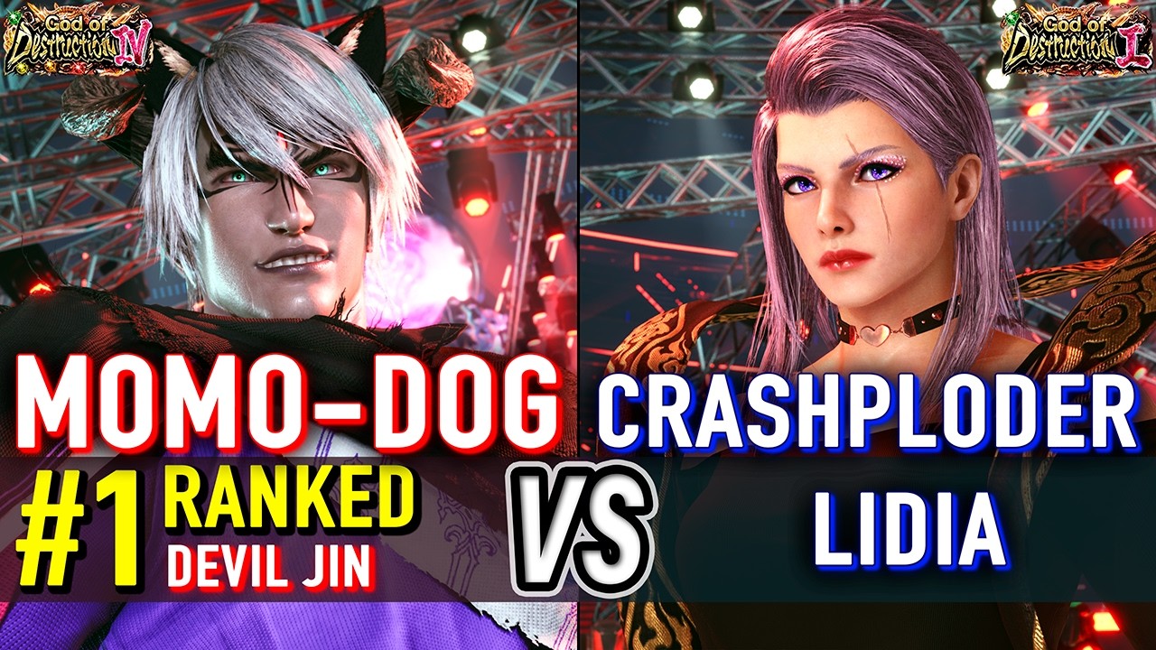 T8 🔥 MOMO-DOG (#1 Ranked Devil Jin) vs CRASHPLODER (Lidia) 🔥 Tekken 8 High Level Gameplay
