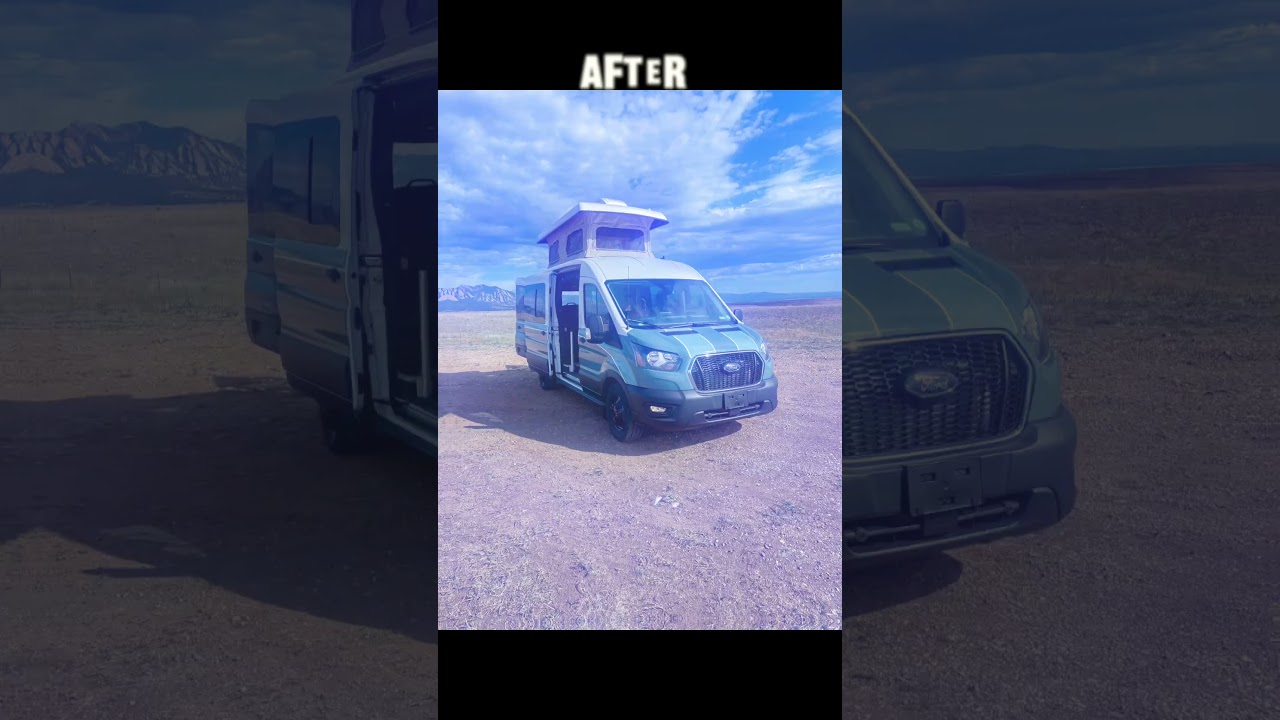 Transit Medium Roof Pop Top Campervan Before & After #vanlife #campervans #vanconversions #poptop