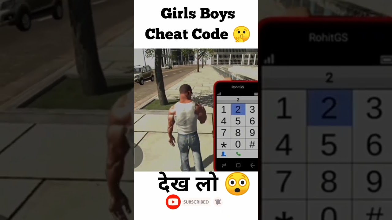 Girl And Boy Cheat Code 🤫|| Indian bikes driving 3D|| @rohitgamingstudio6902  #shorts
