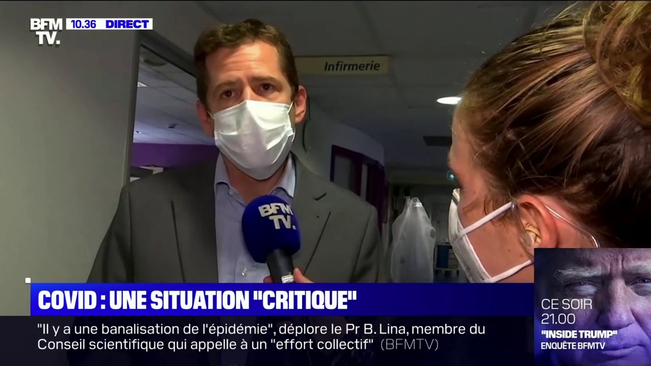 COVID19 - Reportage BFMTV à la Clinique Mutualiste AESIO Santé à Saint-Etienne
