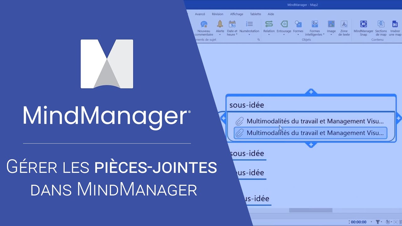 Gérer les pièces-jointes dans MindManager