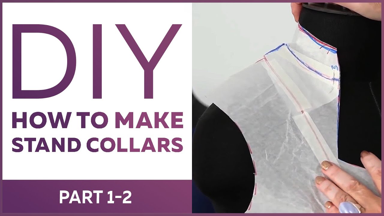 How to work with the basic patterns.10 measurement cutting system How to make stand collars Part 1-2