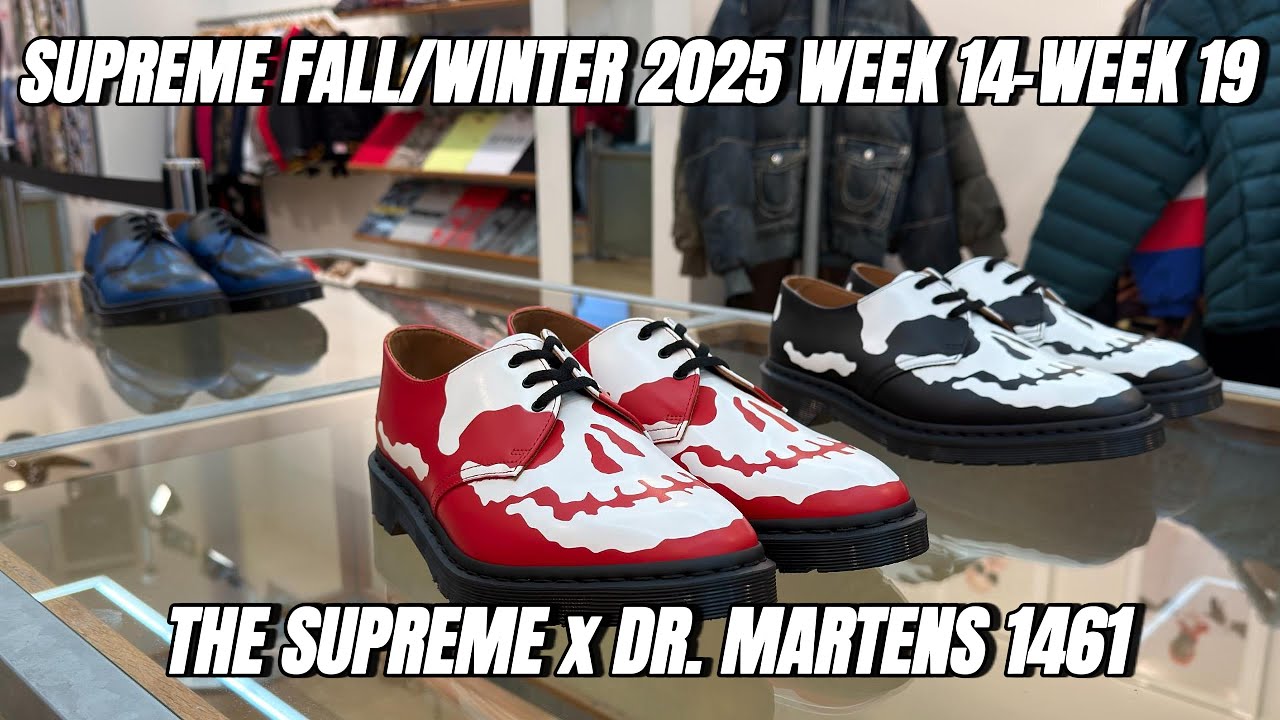 Коллекция Supreme осень-зима 2025, недели 14–19 🔥 Box Logo, Nike, Dr. Martens и многое другое
