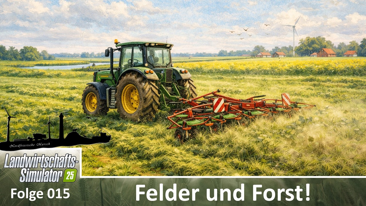 ⚙️ Guter Lauf &ndash; Feldarbeit, Forst und Maschinenzuwachs |🚜 LS25 NF Marsch #015 #deutsch #LS25
