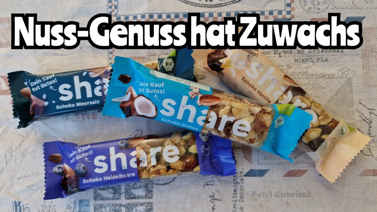 Share Nussriegel: futtern, genießen, gutes tun