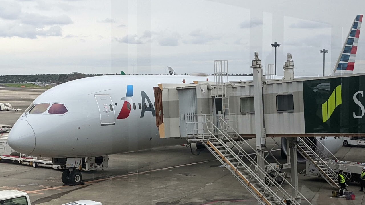 2022/04/02 American Airlines 61 Announcement: Dallas/Fort Worth - Tokyo Narita | アメリカン航空 61便 アナウンス