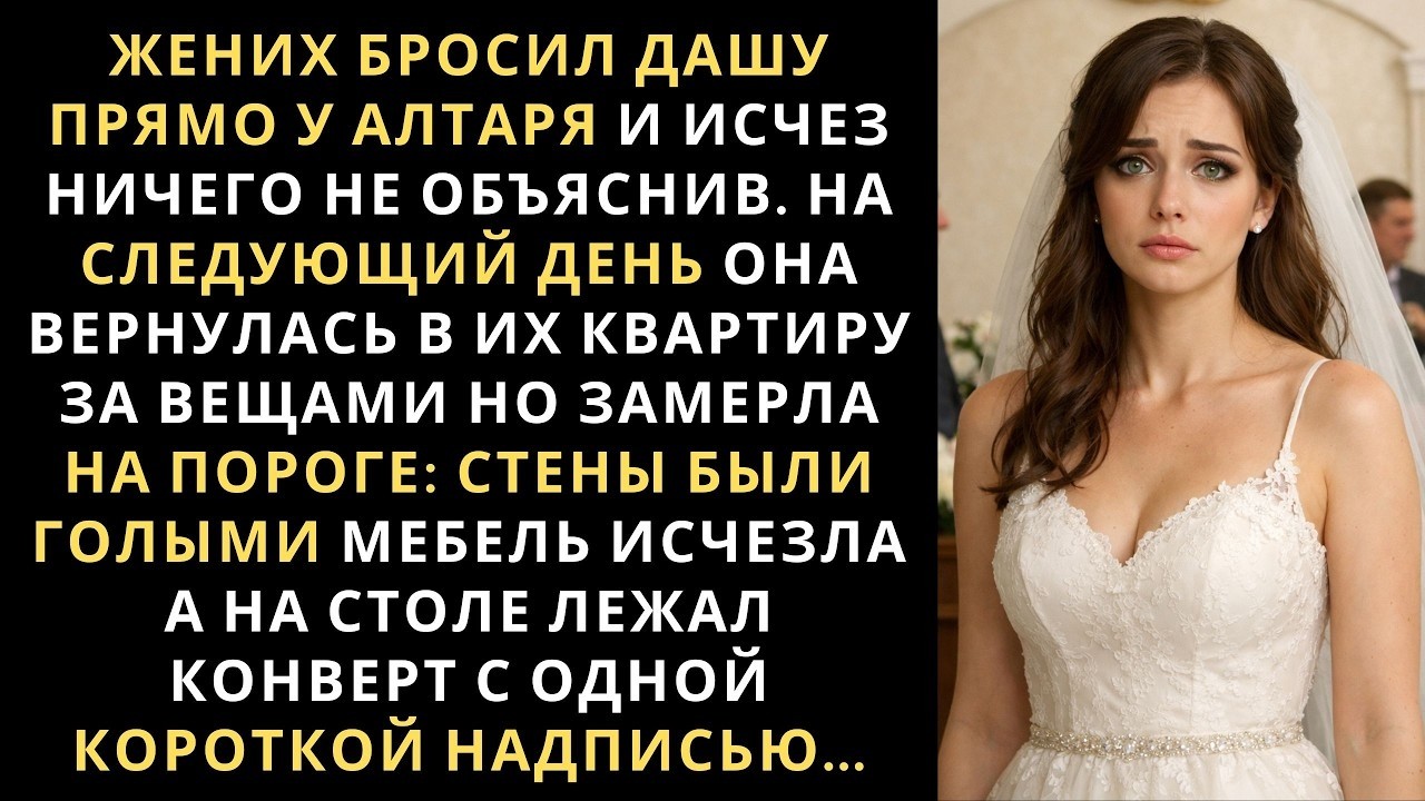 Жених бросил Дашу у алтаря. На следующий день она пришла в их квартиру за вещами но не успев открыть
