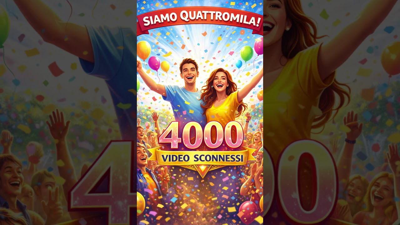 🎵 Siamo Quattromila! | Canzone Allegra per i 4000 Iscritti di Video Sconnessi 🎉