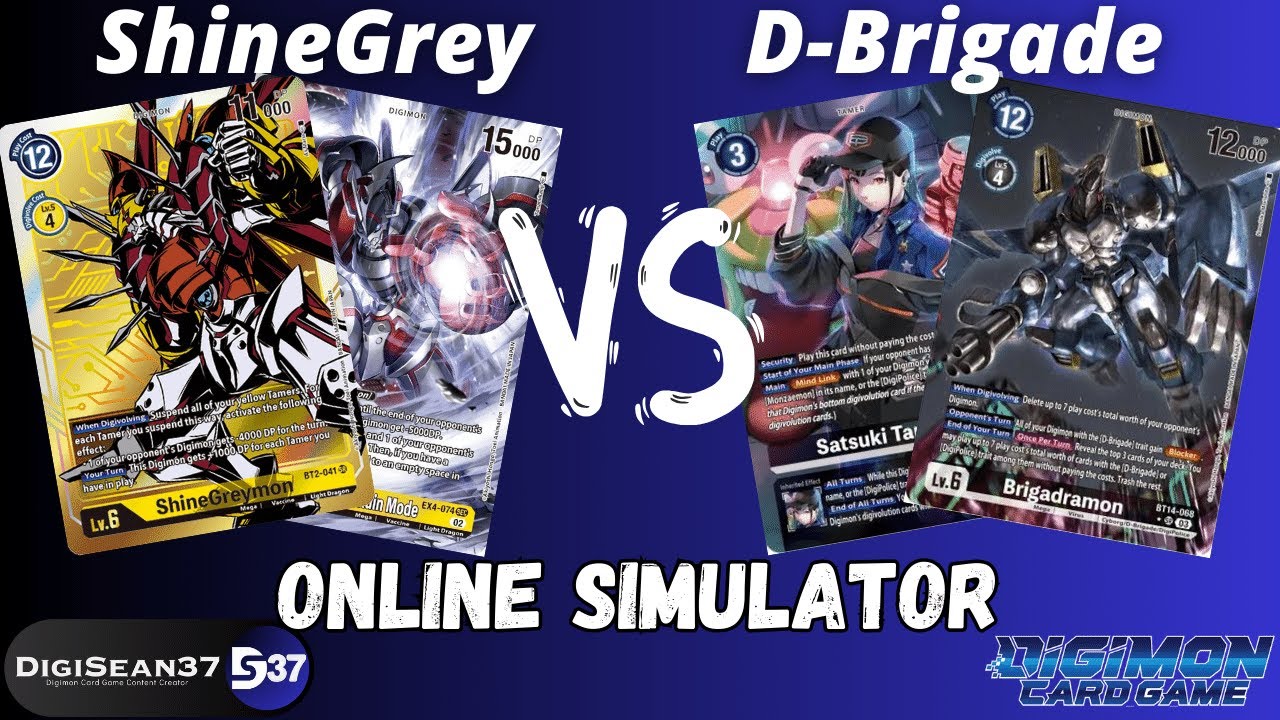 ShineGreymon VS D-Brigade | Digimon Card Game | BT14 Blast ACE