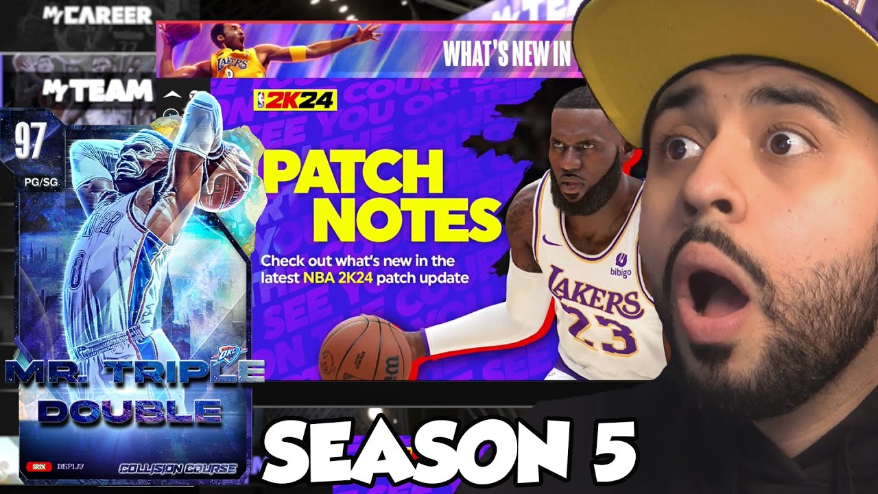 New Season 5 Patch Update SUCKS But New Free Rewards and Free Galaxy Opals Coming?! NBA 2K24 MyTeam