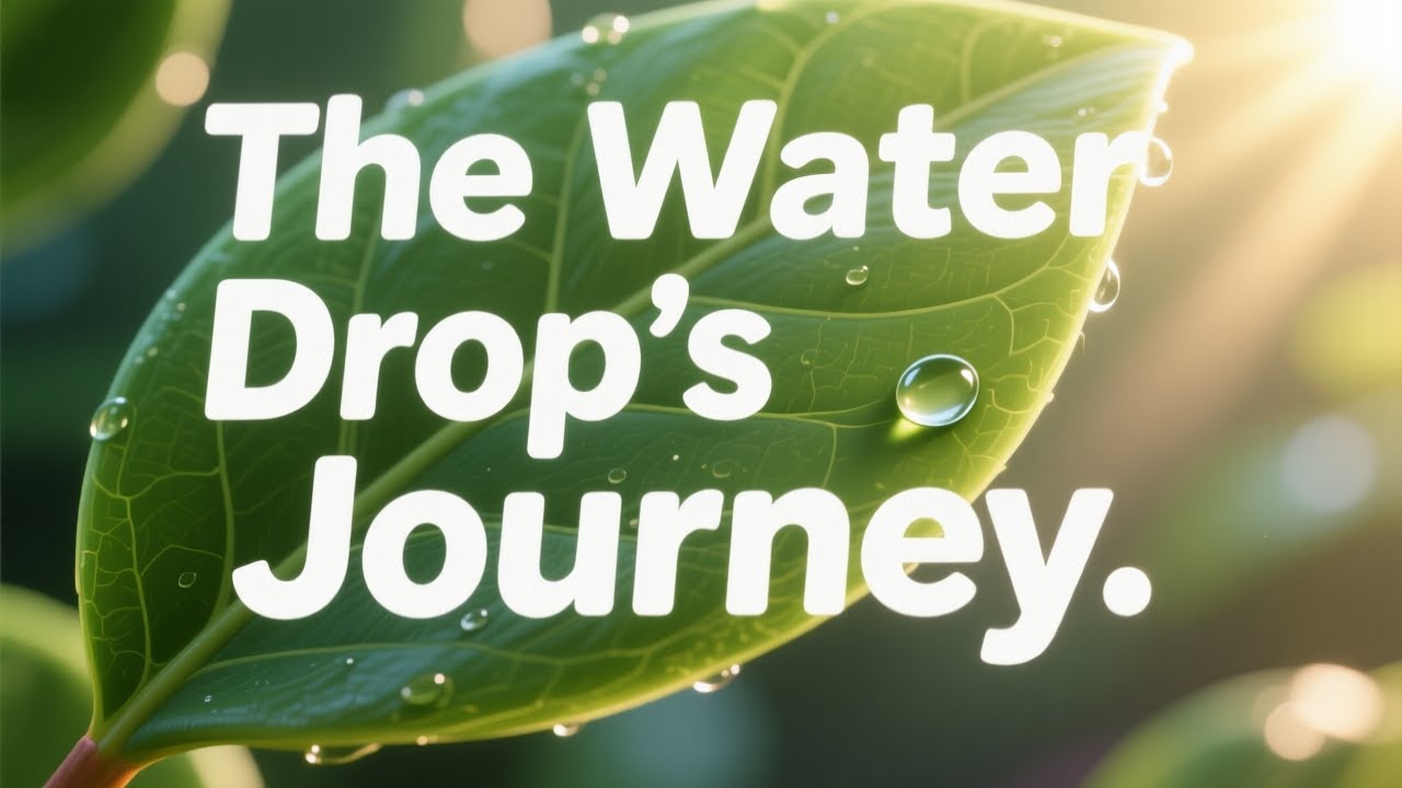 Watch a Tiny Drop Transform: The Water Cycle Revealed
