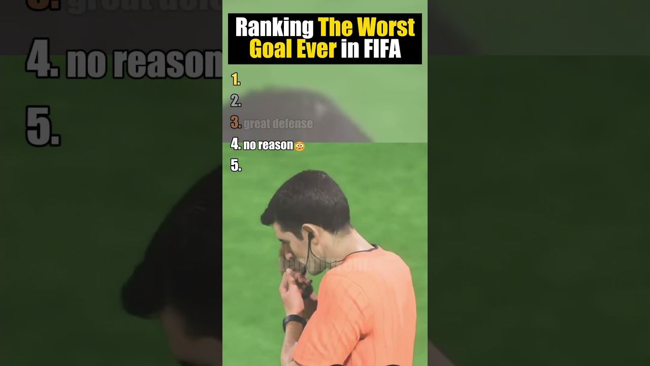Рейтинг худших голов в истории FIFA #fifa #eagames #футбол #шорты