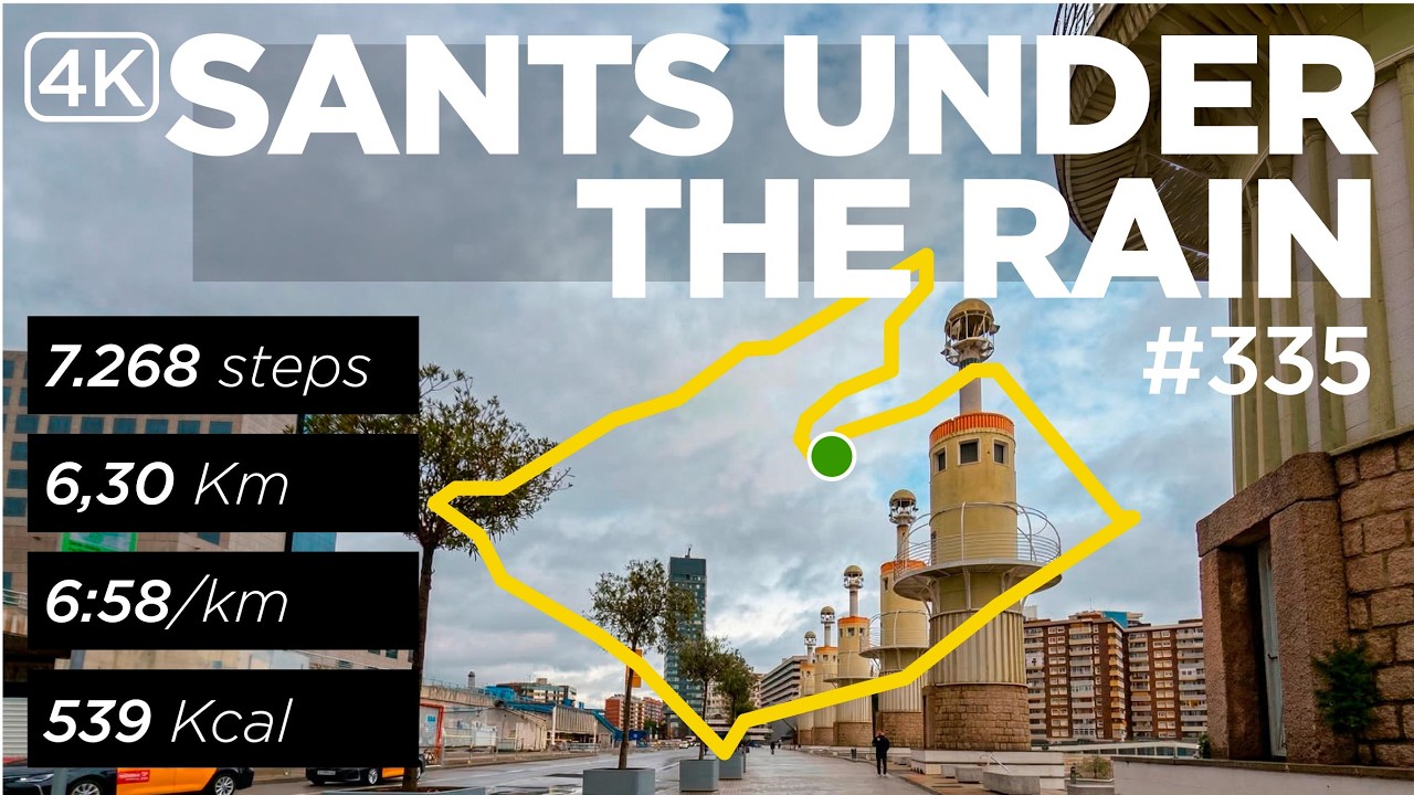 26 03 16 — Sants neighborhood loop from Plaça de Sants | 6.30 km at 6:58/km