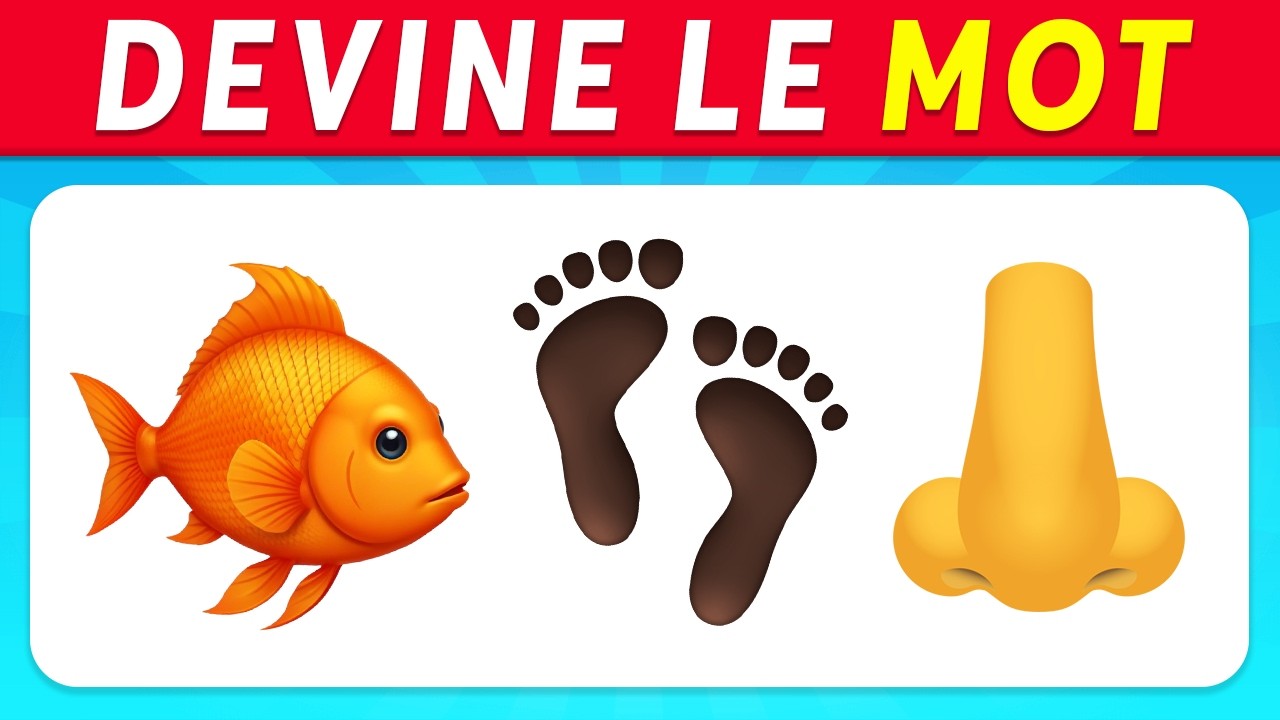 DEVINE le MOT en ÉMOJIS 🌈🧠✅ | Quiz Émoji | Quiz entre Amis