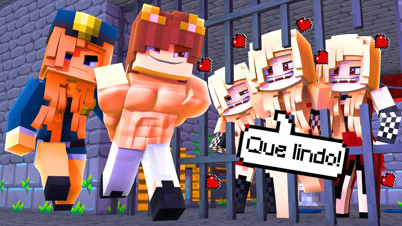 FUI PRESO NA MESMA CELA QUE AS VAMPIRAS DE BIQUINI APAIXONADAS NO MINECRAFT