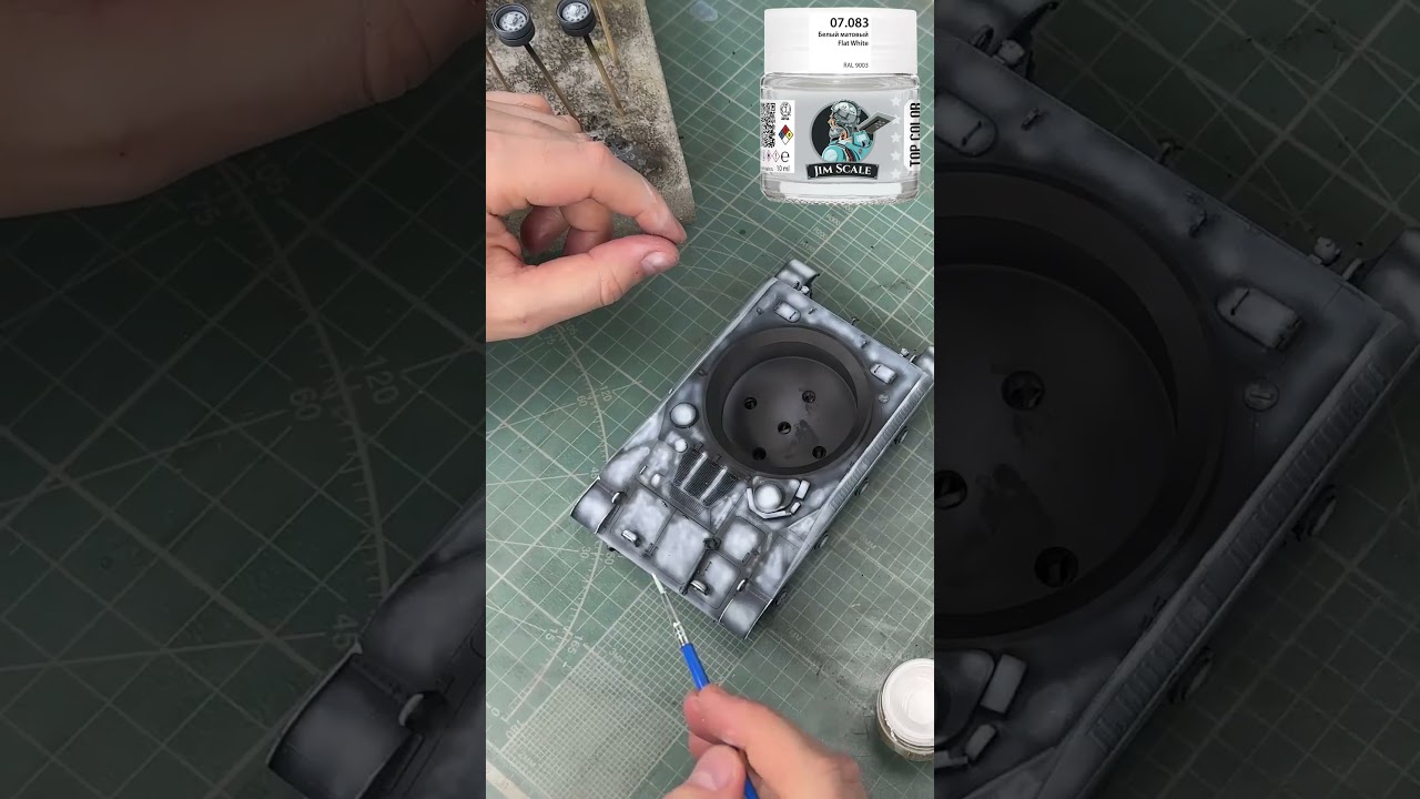 Создаем ОБЪЕМ на модели лёгкого танка T92: краски Jim Scale🖌️+ H&S Evolution 🔥