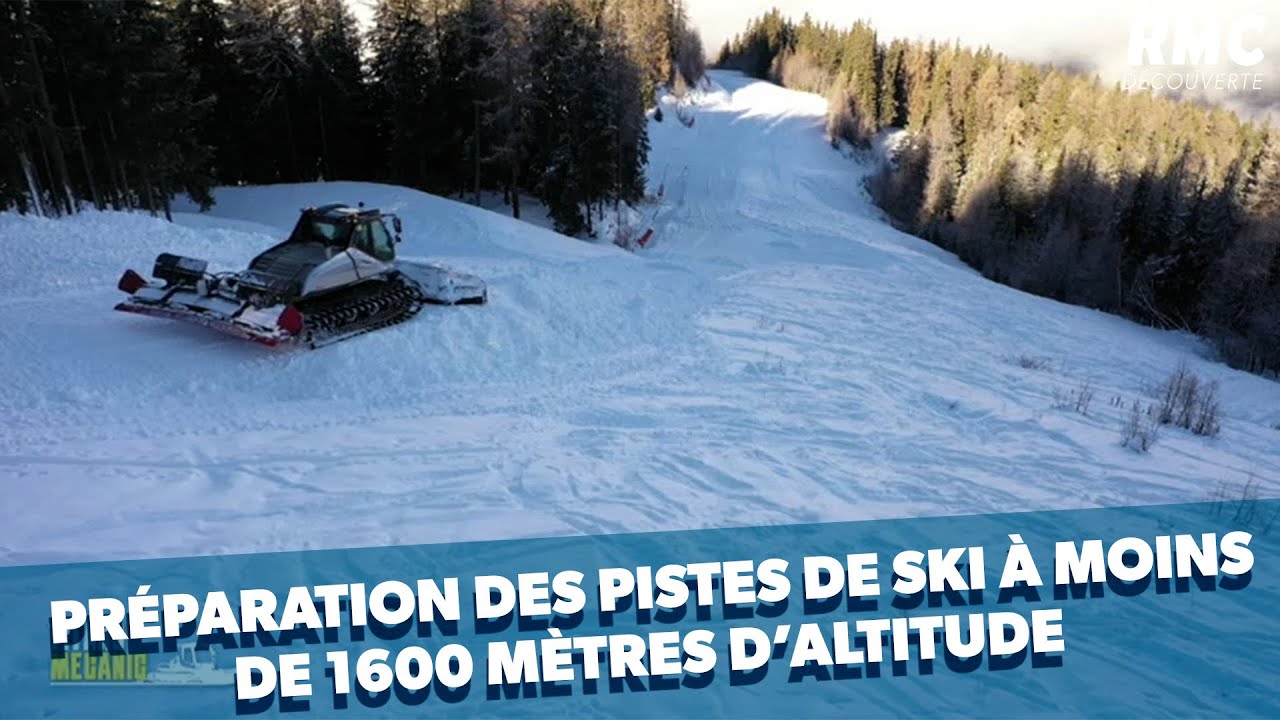 Il prépare les pistes de ski à moins de 1600m d’altitude !