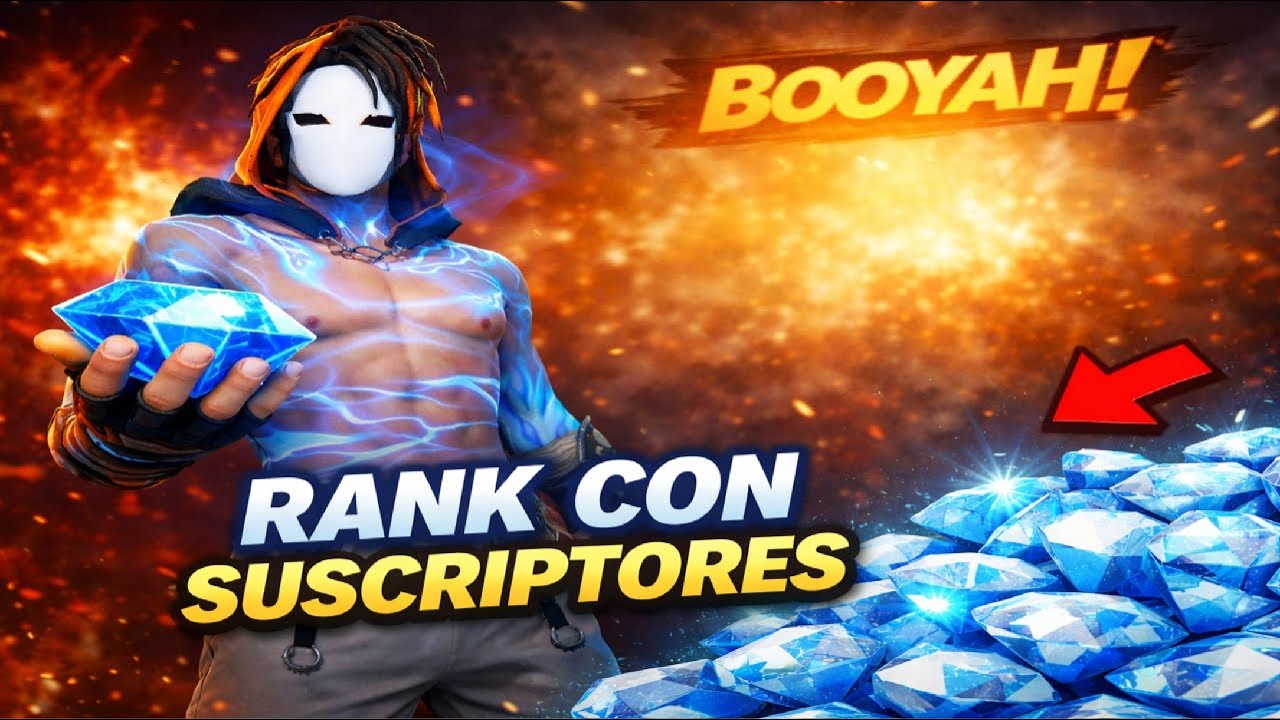 Rank con suscriptores 😁| Free Fire
