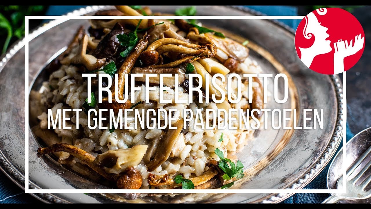 Truffelrisotto met gemengde paddenstoelen | OhMyFoodness