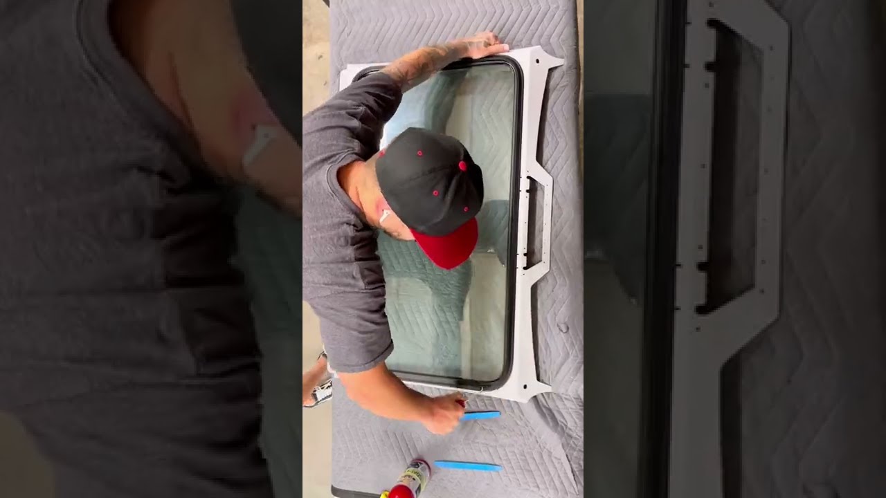 Replacing Windshield Glass in Cagewrx Windshield