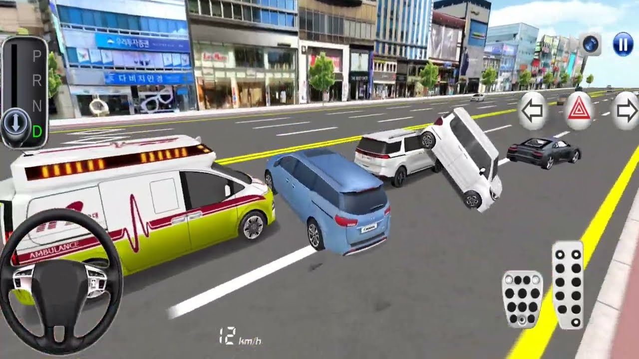 New Mercedes Golden Car Stuck For Parking | 3D Driving Class | Best Android gameplay Video