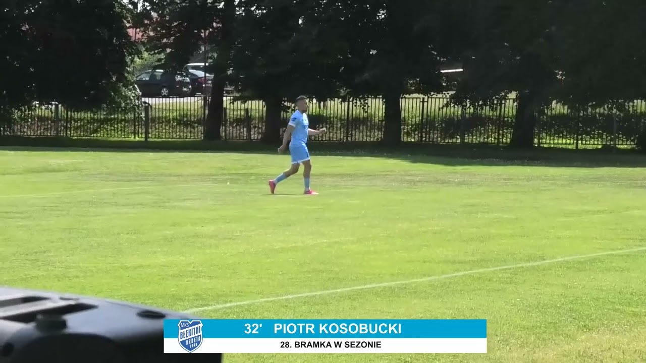 Skrót meczu Błękitni Orneta 6-0 Pomowiec Gronowo E. (15.06.2024r.)