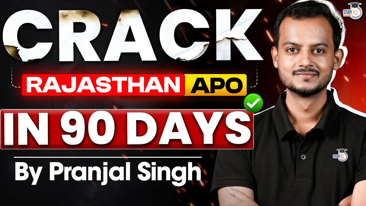 How to Crack Rajasthan APO in 90 Days! RPSC APO Strategy | Pranjal Singh