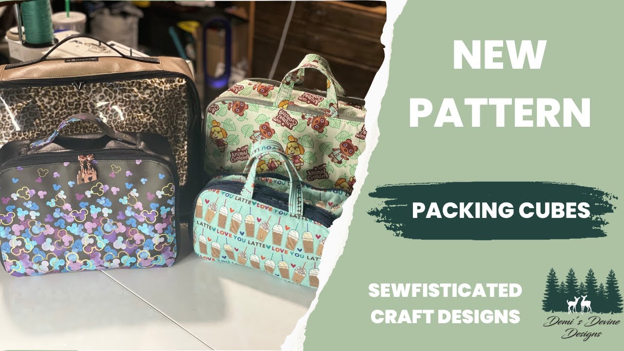 Do you need a bag for an upcoming trip??? Try the Packing cubes from Sewfisticated Crafts