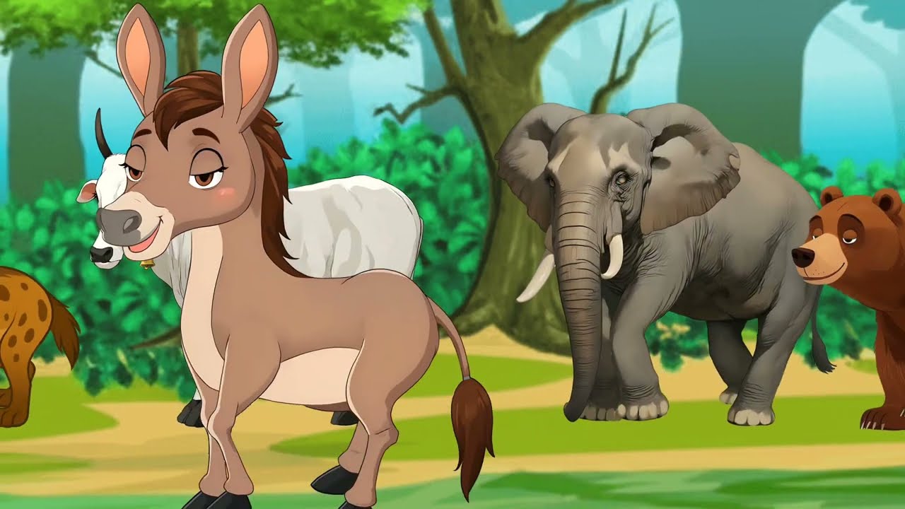 टाइगर और गधा |🥀💯💗😯 | cartoon |moral story | Hindi kahaniya | moral story in  Hindi |