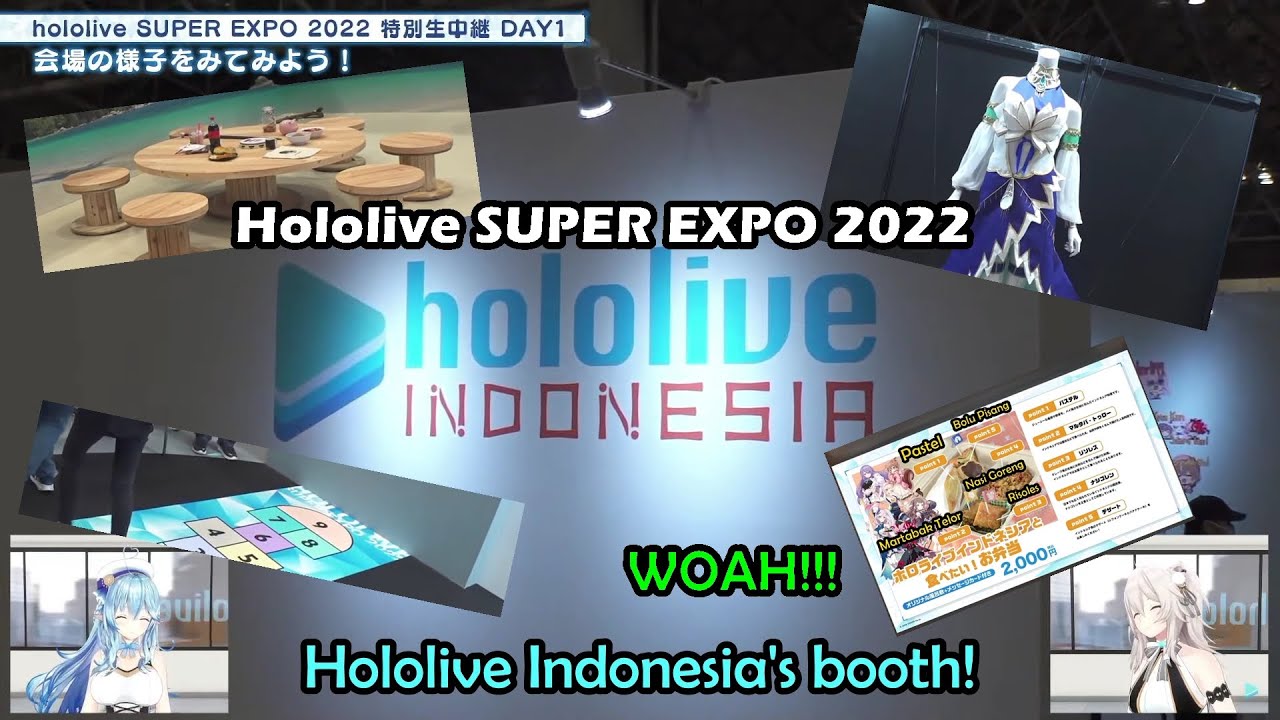 Botan and Lamy Guides Holofans To HoloID Section and Watch Fans Play Indonesian Traditional Game