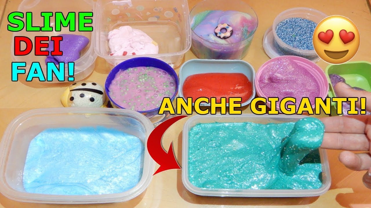 TANTI SLIME REGALATI dai FAN! ANCHE GIGANTI! iolanda sweets