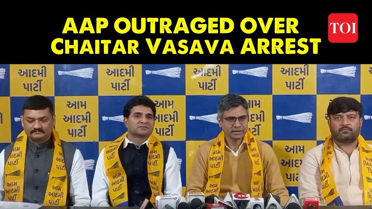 Chaitar Vasava Arrest: AAP MP Sandeep Pathak says 
