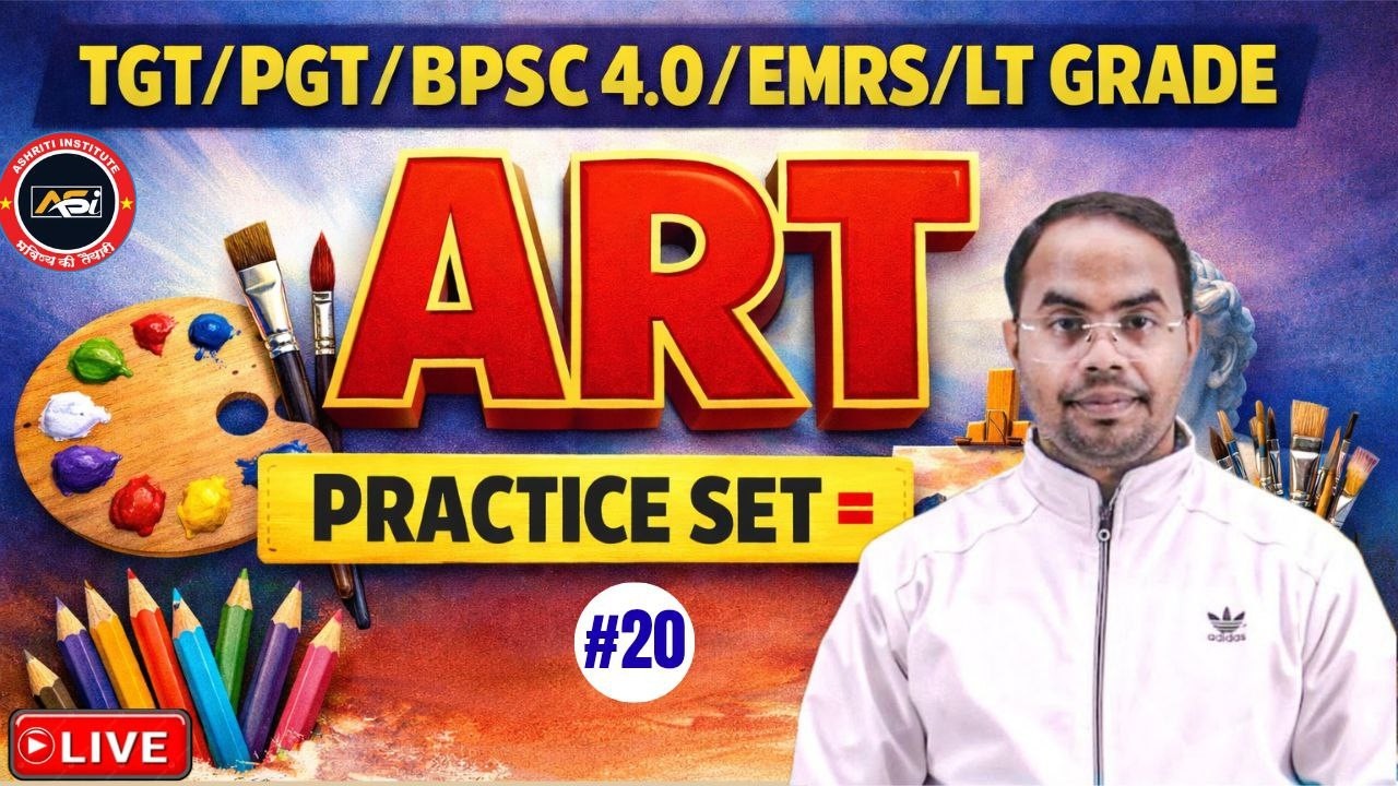 #tgt_art  TGT PGT ART PRACTICE CLASS -20 BY ASHISH SIR