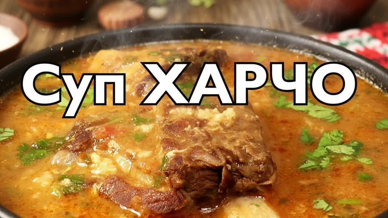 Харчо с красным ткемали, говядиной | Коронный суп грузинской кухни!