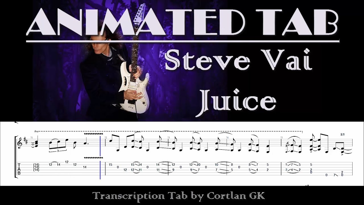 Steve Vai - Juice - ANIMATED TAB
