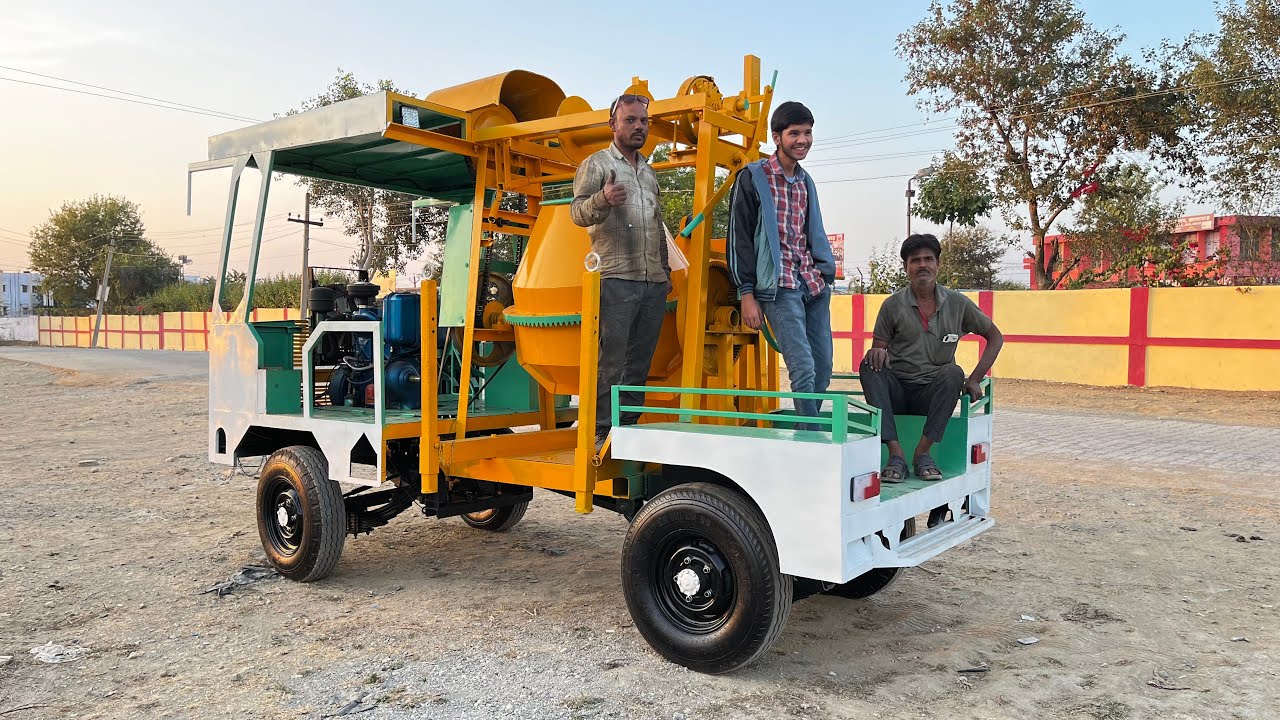 खुद चलके जाने वाली लिफ्ट मिक्सर मशीन | Tractor attached Lift Mixer Machine With New 22HP Engine