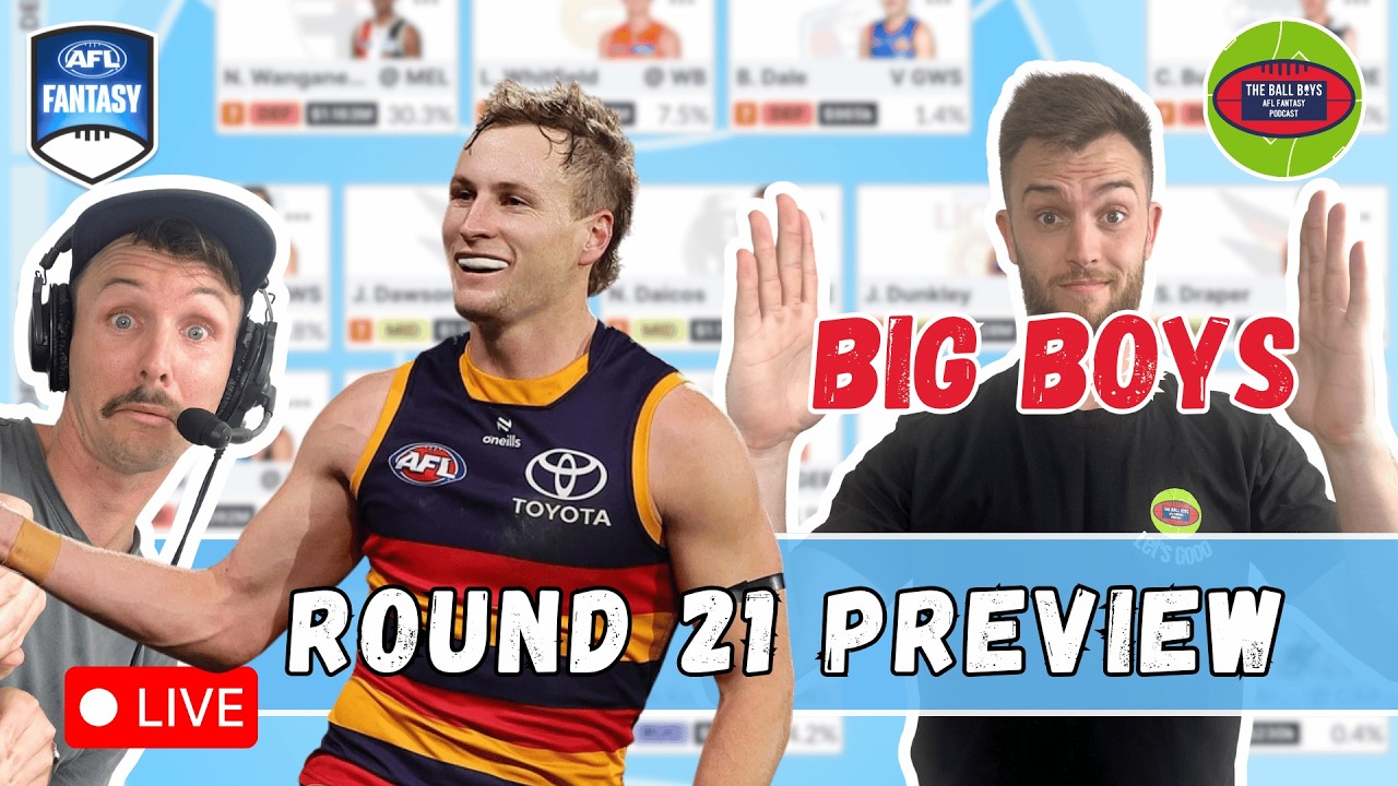 Round 21 LIVE: Captains & Trade Targets - AFL Fantasy 2026